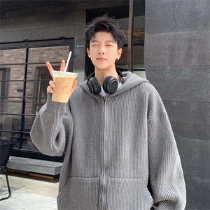电商DSA028-CP03 100聚酯 P75 新款百搭纯色毛衣外套男控108图片
