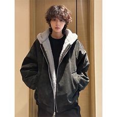 1506-1/GS60470/P90/男款冬季加绒座山雕cleanfit连帽短款棉袄，男装卫衣，星座1506A