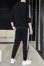 大码修身运动时尚帅气一套圆领卫衣套装男士外套春款，男装休闲套装，星座301D-5(原星座1415）
