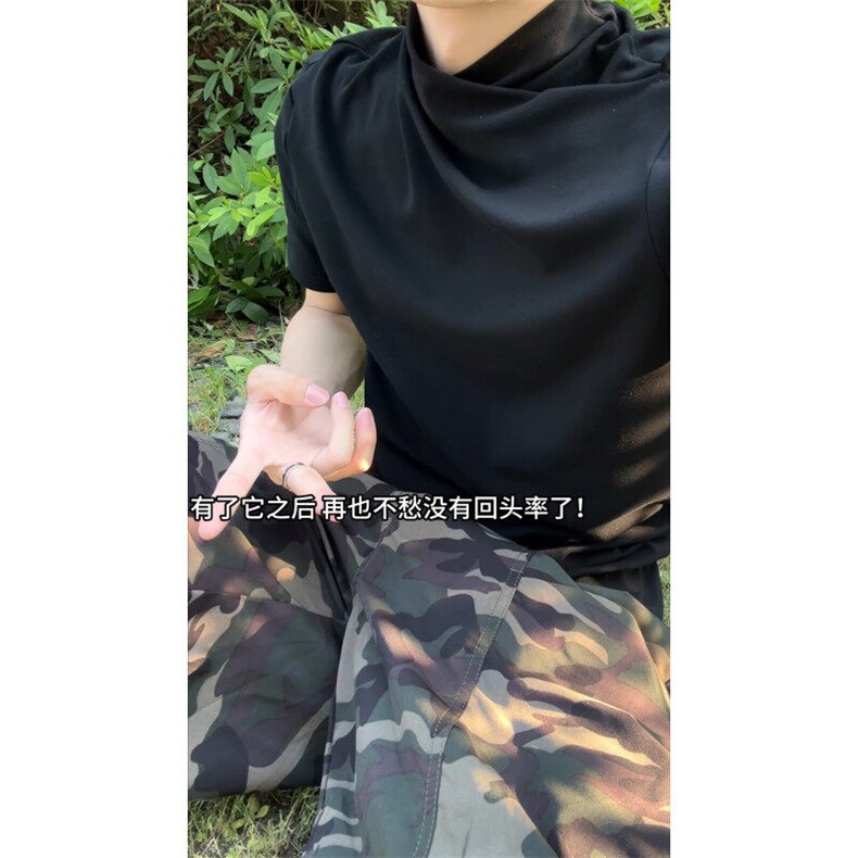 XZ809A/GGD01/P35/控48索罗那冰丝情侣半高领T恤,男装T恤,星座809A(原222-1)