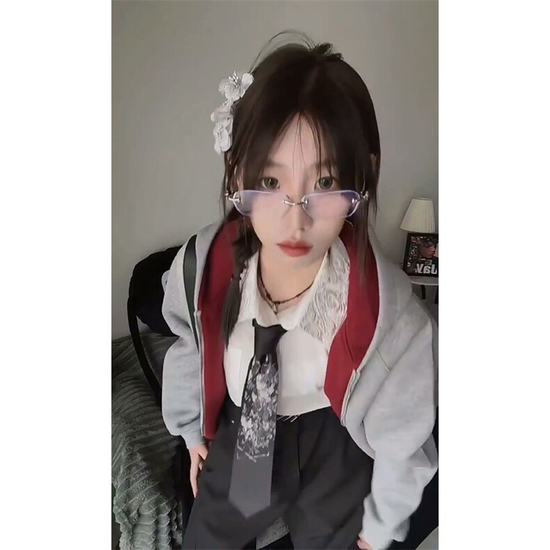 抖音得物高品质秋冬美式高街重磅结构双层双面连帽卫衣外套XS107,男装卫衣,电商A486