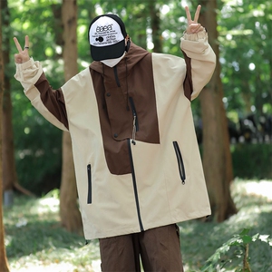冲锋衣外套男美式潮牌户外旅行登山服防风防水夹克男JK01058-P68图片