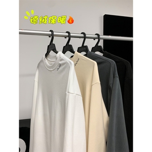 德绒长袖T恤潮流高领内搭高级感宽松打底衫TC1050-P21【特价】图片