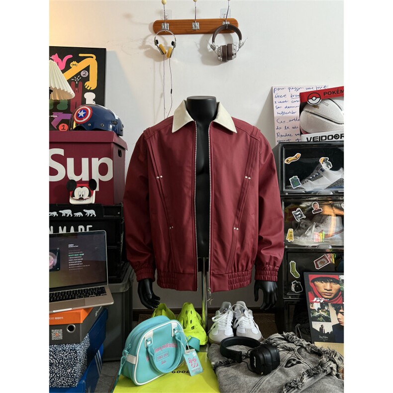 假模美式复古翻领夹克外套男100聚酯JP2502-特P75控138,男装夹克,电商B370