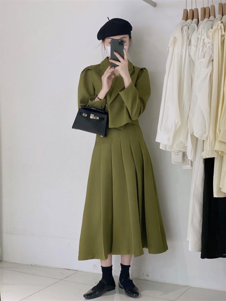 小西服套装，女装职业装，驿谷