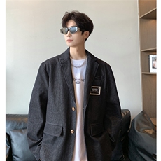 西装外套男士高级感痞帅潮牌宽松休闲日系复古小西服Z04/P145，男装西服套装，星座202