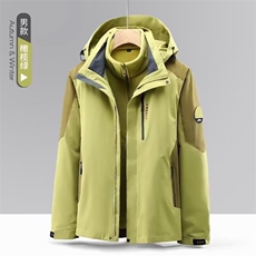 三合一可拆卸冲锋衣外套男定制2025秋冬户外防水防风CF2299P170，男装夹克，星座1013-5