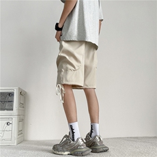 夏季新款美式短裤工装大口袋宽松抽绳休闲五分裤SX150P29，男装牛仔裤，星座1013-1