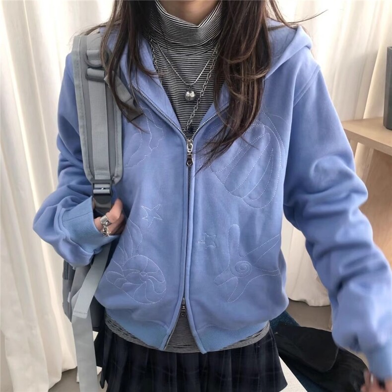 原版做工刺绣后包领【纯棉华棉复合】卫衣女,男装卫衣,星座506A