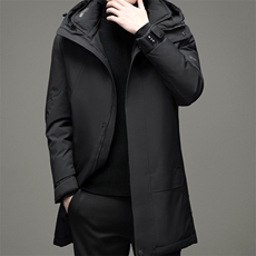 新款2023冬季羽绒服男装保暖灰鸭绒外套中年爸爸装YYYR3057-P295，男装羽绒服，电商B212（原钱塘6029）