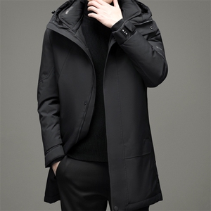 新款2023冬季羽绒服男装保暖灰鸭绒外套中年爸爸装YYYR3057-P295