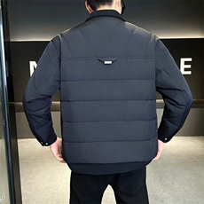新款男士小翻领羽绒服夹克加厚防寒309B-3-81072-P188，男装夹克，星座1409-3