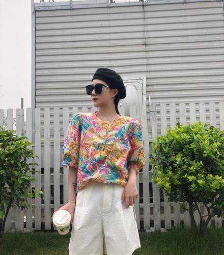 小衫，女装，橙色恋人