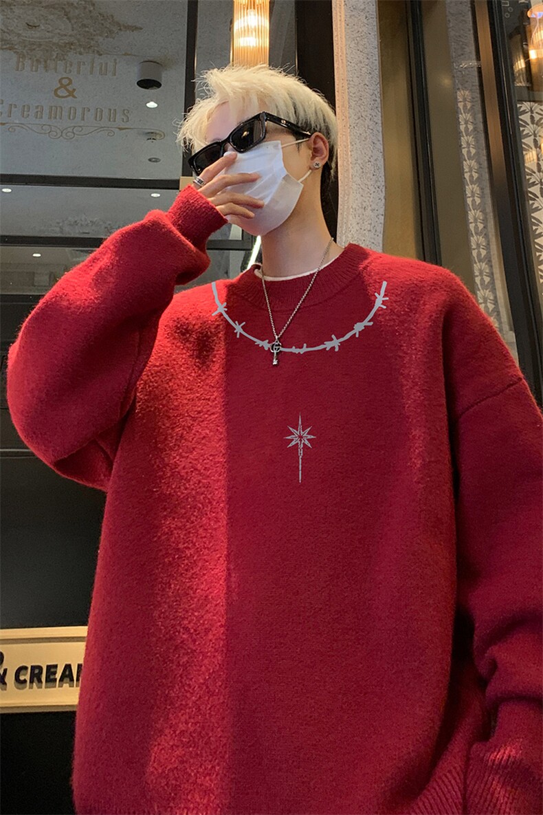 高质量！秋冬季半高领毛衣男加绒加厚线衣男针织衫男MY248-特p38,男装针织衫/毛衣,电商B367