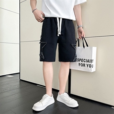 301A-1DK11P58控78店主风社会小伙风夏季潮流五分牛仔短裤，男装牛仔裤，星座301A-1
