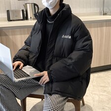 现货冬季加厚连帽外套2023年棉衣男冬装休闲面包棉服W2387-P75,男装棉衣,星座512-2