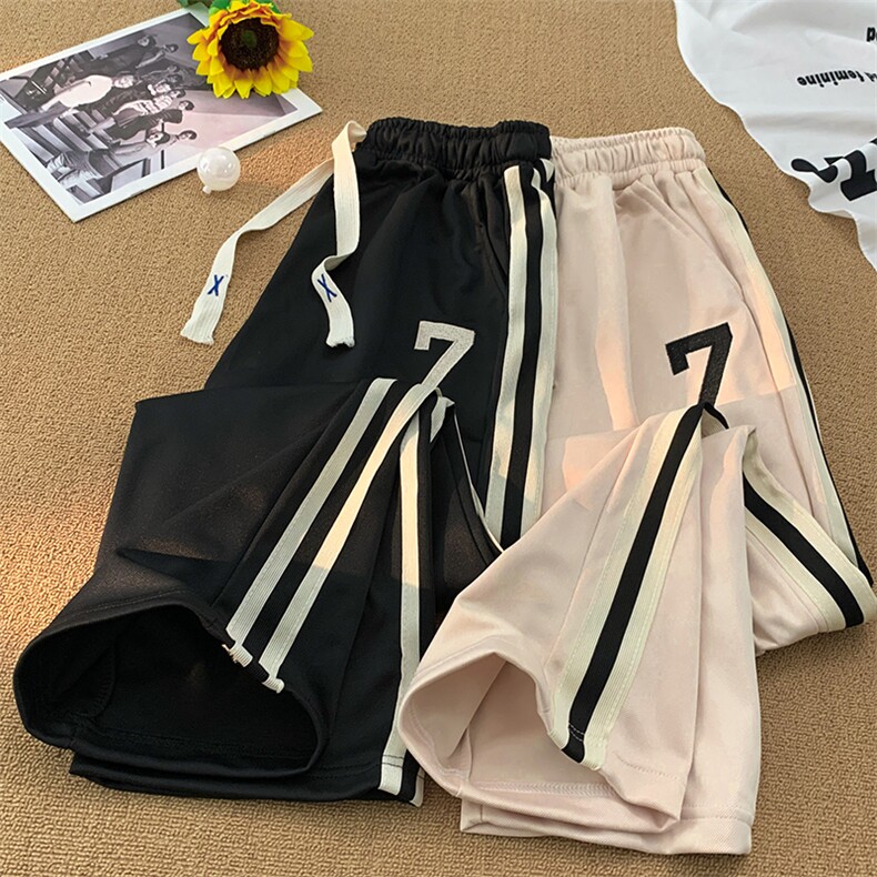 休闲裤男韩版潮流条纹拼色高街2024冬季新款ins宽松长裤K4708-P33,男装休闲裤,星座412-3