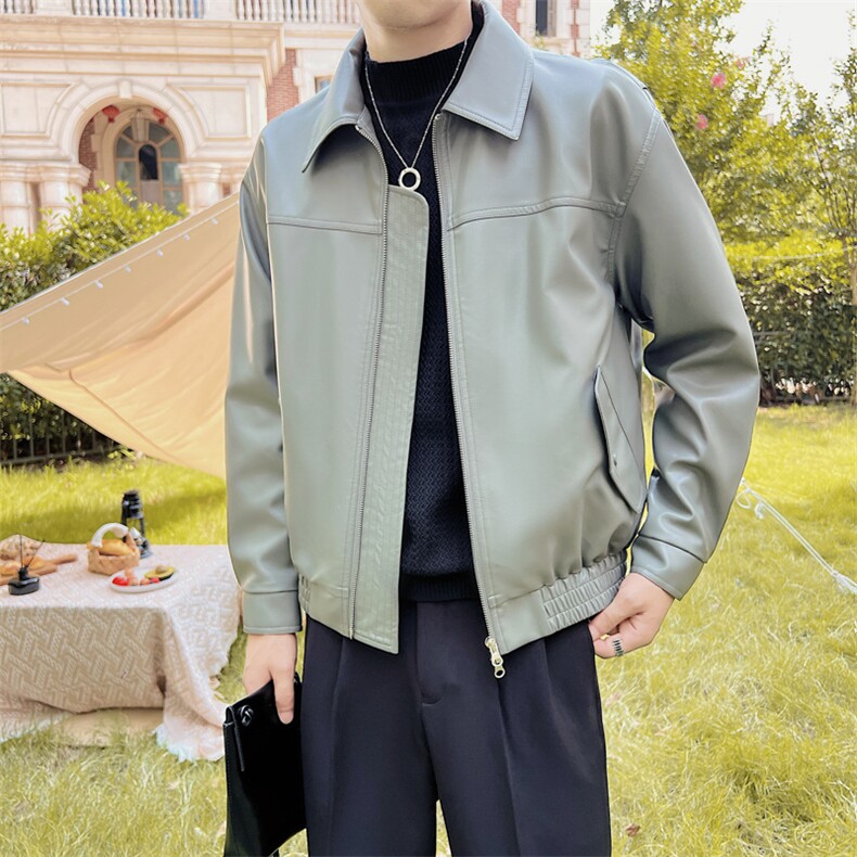 秋冬2022轻熟抖音夹克皮衣口袋外套男JK-3016-P140,男装夹克,电商A236