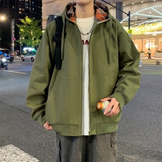 2025春季新款夹克男工装青少年宽松外套冲锋衣A02517-P85，男装夹克，星座308B-2