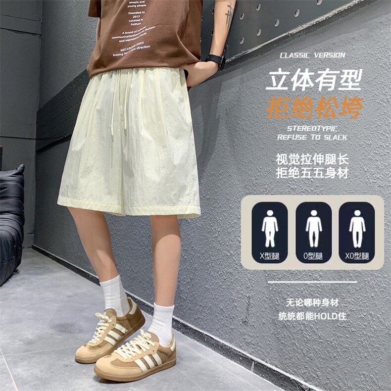 现货 夏季工装短裤男ins潮牌休闲百搭潮流痞帅五分裤D02518-P35图片