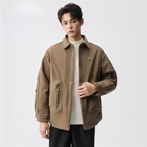2025春秋冬季新款宽松衬衫式二棉夹克潮加厚夹棉衣服外套W0150图片