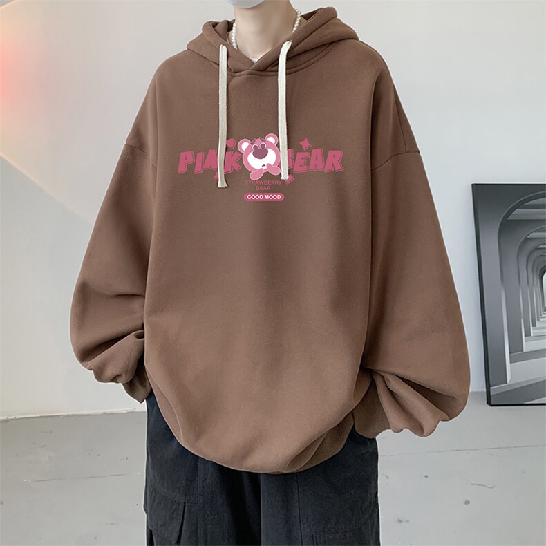 连帽卫衣男大码运动服帽衫外套WY2329-P35加绒款-P40,男装卫衣,电商A040