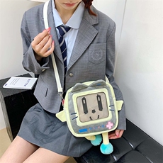 AI毛绒玩具包 新款小猫痛包可爱ins风少女毛绒潮百搭卡通单肩毛毛斜挎包包软妹