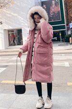 款现货柒柒家大毛领2色棉衣女M69，女装棉衣/棉服，柒柒家