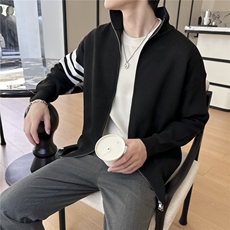 立领针织外套男款毛衣，男装针织衫/毛衣，星座410-7