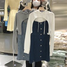 新款两件套牛仔裙，其它，锦雅(6F)