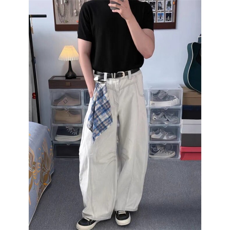 方巾可拆卸弯刀牛仔裤ZK0403-特批50,男装牛仔裤,星座313A(原308A-2)