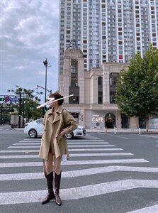 双面呢外套图片