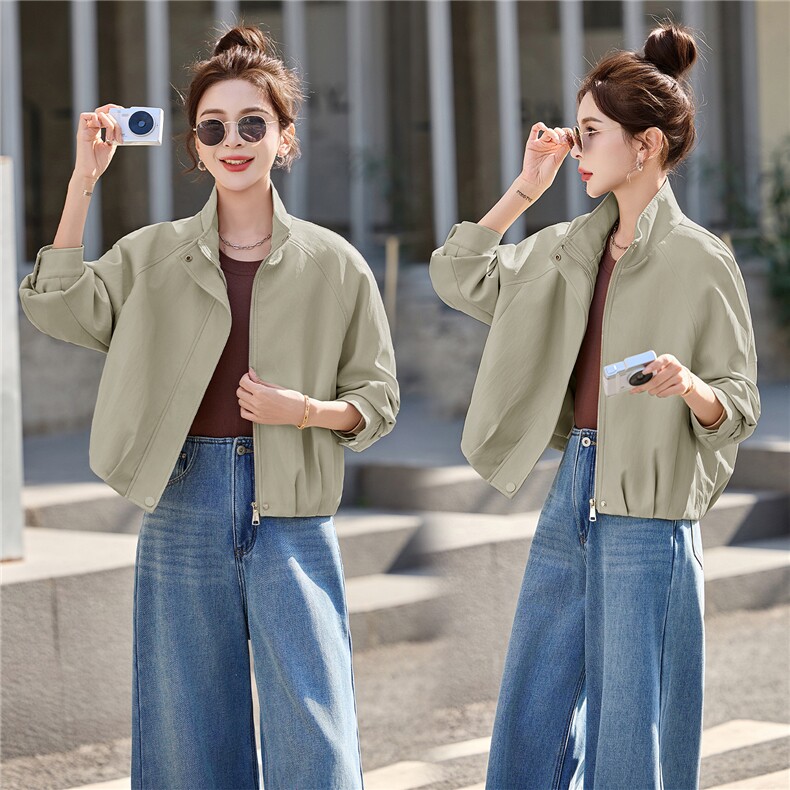 BAO现货外套女2026新款春秋季简约翻领软皮衣夹克上衣女装PU，女装皮衣，潮流依族