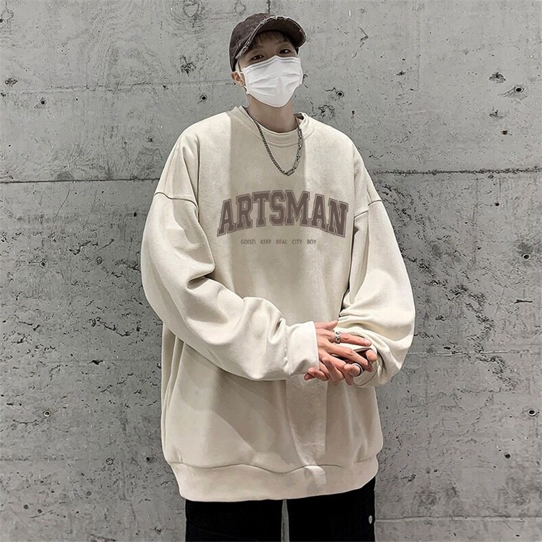 卫衣男款春秋季重磅宽松大码内搭上衣服男生圆领长袖打底衫,男装T恤,星座218-1（原230）