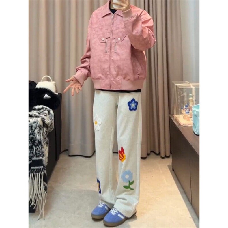 【现货原版一比一】春夏基础花卉休闲卫裤610A-特P48-KZ066,男装休闲裤,星座610A
