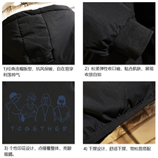 MY16191-P100加厚加绒连帽棉衣男大码棉服男面包服男砖墙挂拍，男装棉衣，电商A040A