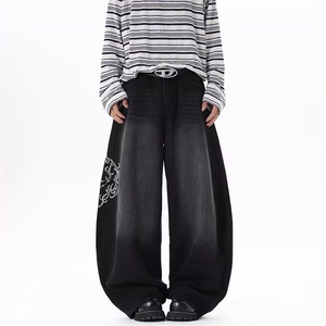 557-P49 大码运动裤男秋冬加肥加大加绒加厚宽松裤子图片