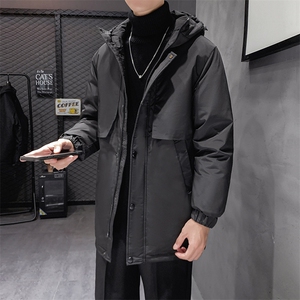 有版权 主推款中长款连帽纯色风衣夹克外套学生团体班服羽绒服图片