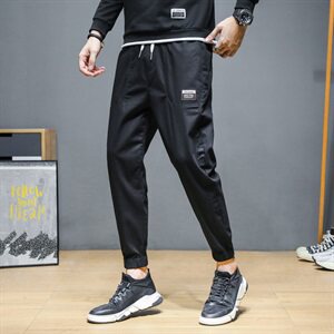 秋冬休闲裤男士宽松束脚哈伦百搭潮牌工装青年弹力裤K705-P45图片