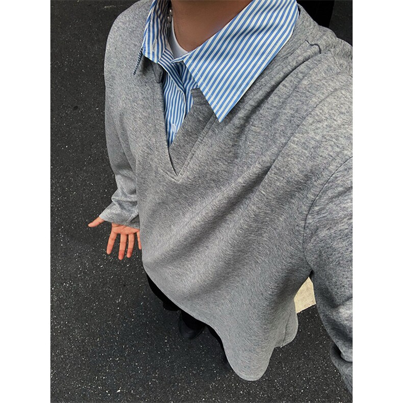 特P48无差价新款时尚百搭春秋假两件潮流POLO衫-POLO05男模外景,男装Polo衫,电商A003
