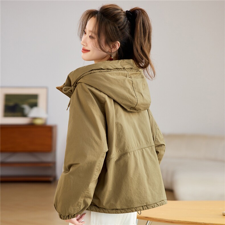 叶笙衣82550带帽拉链棉衣,女装棉衣/棉服,叶笙衣