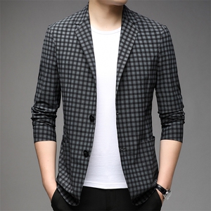 秋季新款西装男西服简约外套西服商务休闲小西装单西图片