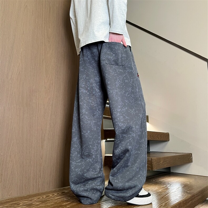 XZ616春季重磅新款扎染美式趣味刺绣休闲长裤K26002特P35，男装休闲裤，星座512A（原616）