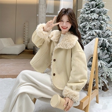 新款！冬装两面穿皮毛一体外套2C133-8989-P215-K318，女装皮草，2C133