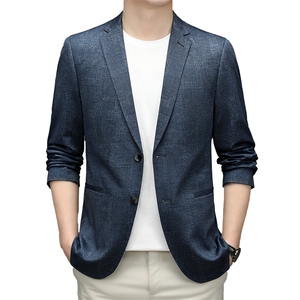 BZ2238钱塘2020-2中青年男士时尚休闲百塔合身春秋款西服P150图片