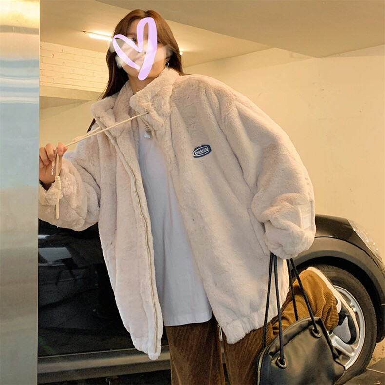A053-P1002025冬季新款羊羔毛外套仿兔毛加厚毛绒棉服棉衣,男装棉衣,星座911