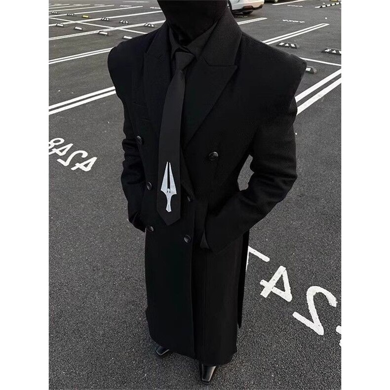 网图毛呢大衣收腰大衣男冬季英伦风呢子外套310A-F806-P110,男装毛呢大衣,四季星座310A