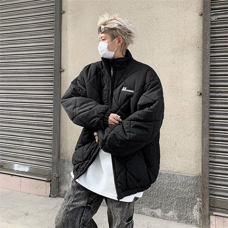 立领棉服男冬季宽松保暖棉袄外套美式复古潮牌情侣棉衣M809-P68,男装棉衣,星座308B-2