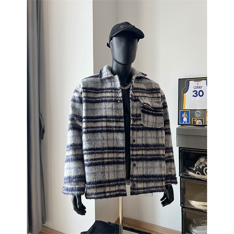 短款呢料呢子夹克冬季毛呢大衣XZ514-2-F008-常规P80加棉P100,男装夹克,星座514-2(原B239)