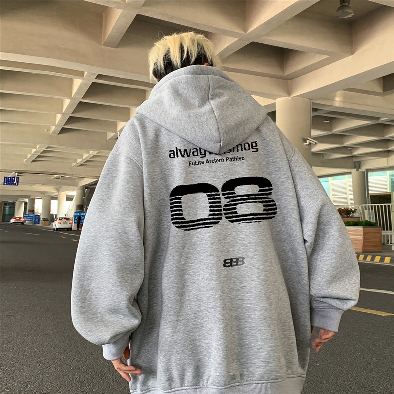 特价！秋冬重磅400克连帽开衫卫衣港风加厚外套FK919特P43,女装短外套,星座610B-1